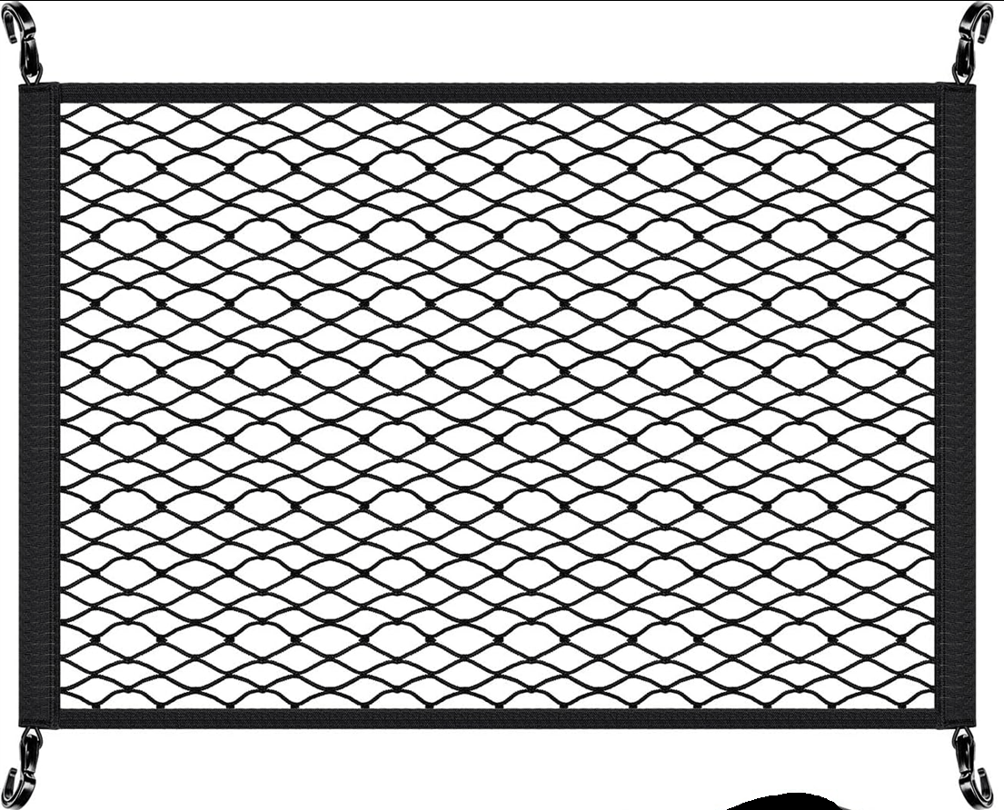 ZIPR Cargo Net — elastic net with frame hooks for securing gear on set