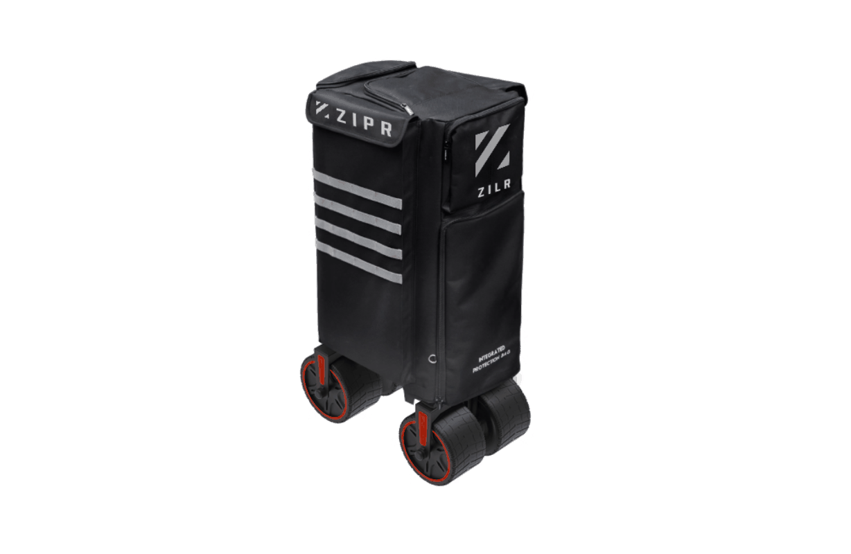 ZIPR Storage Jacket — heavy-duty protective cover for folded cart and travel