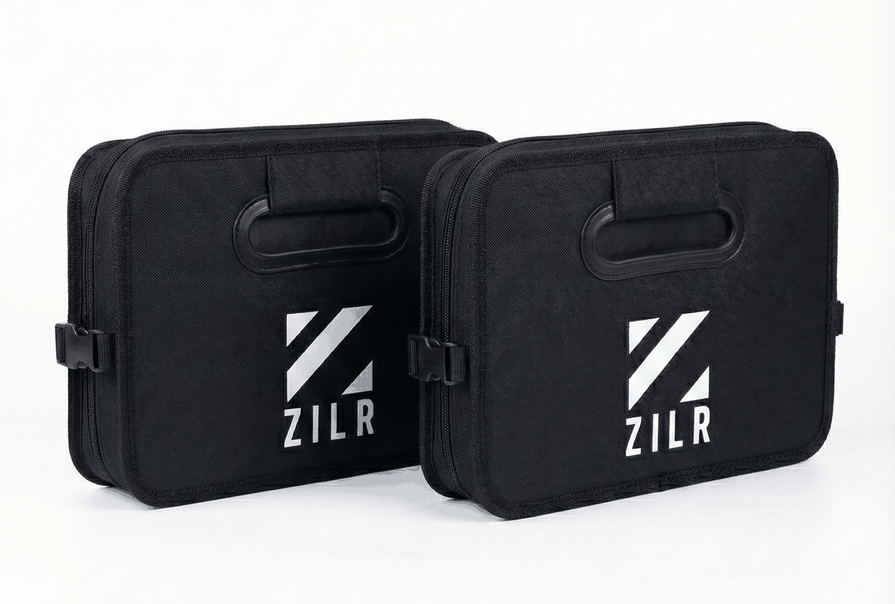 ZIPR Snatch Bag pack of 2 — fleece-lined collapsible organiser bags with velcro dividers