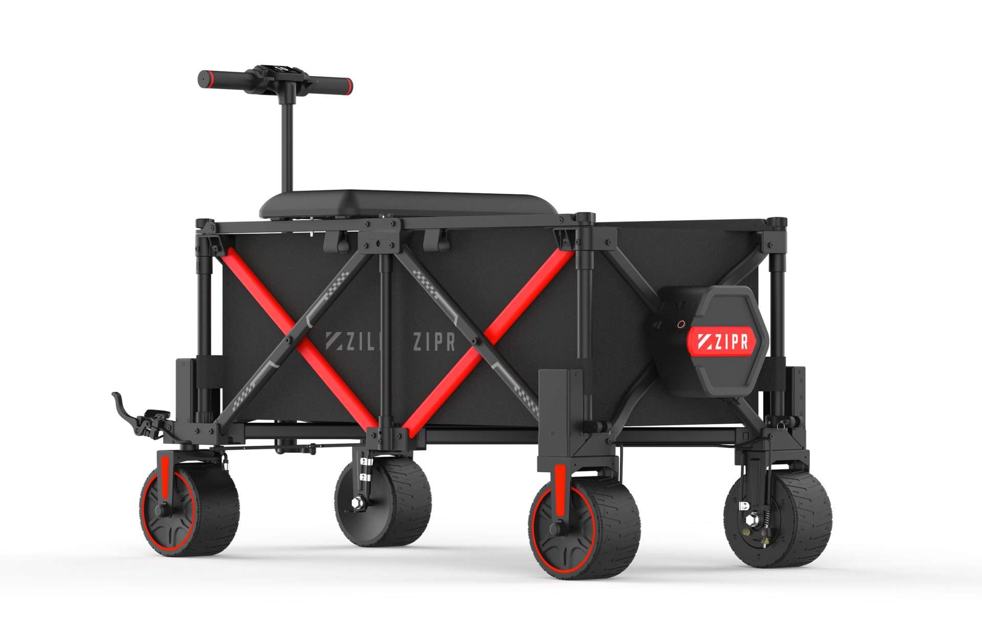 ZIPR 4WD production cart side view