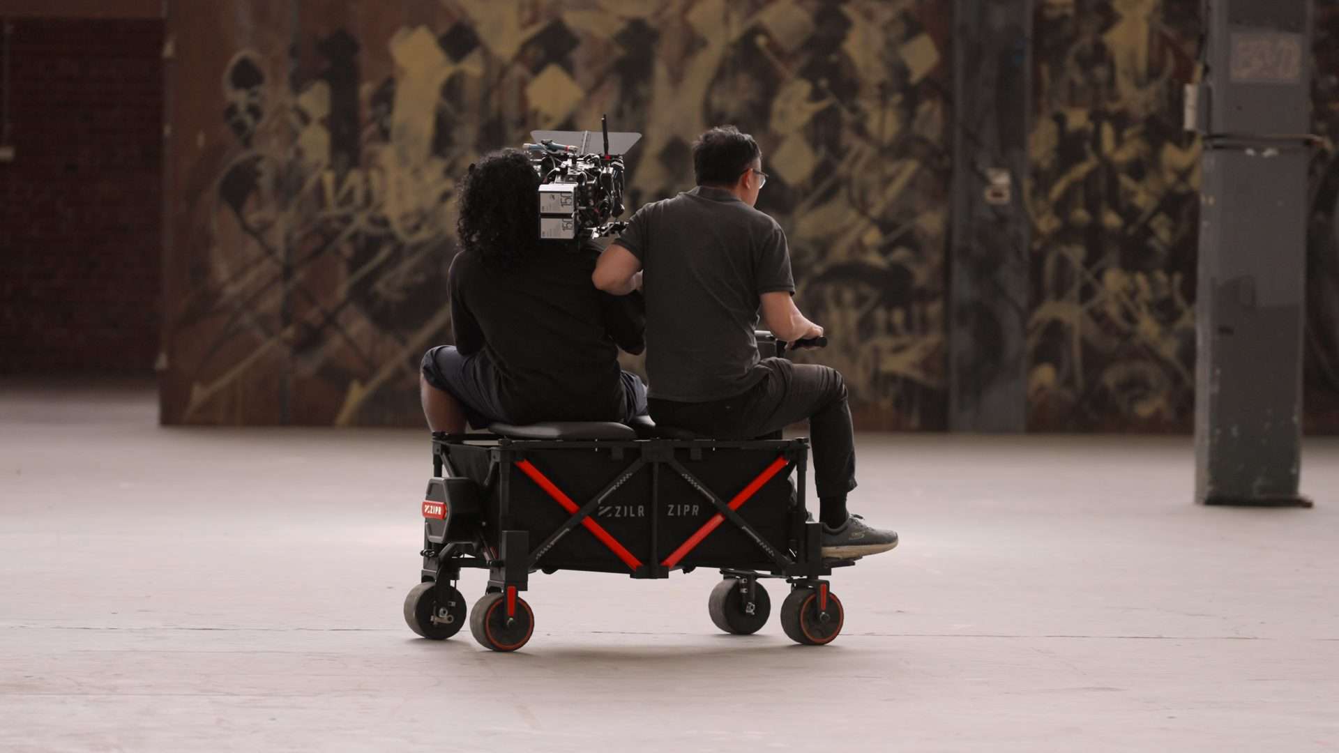 ZIPR e-powered production cart — 2WD and 4WD for professional film and broadcast crews