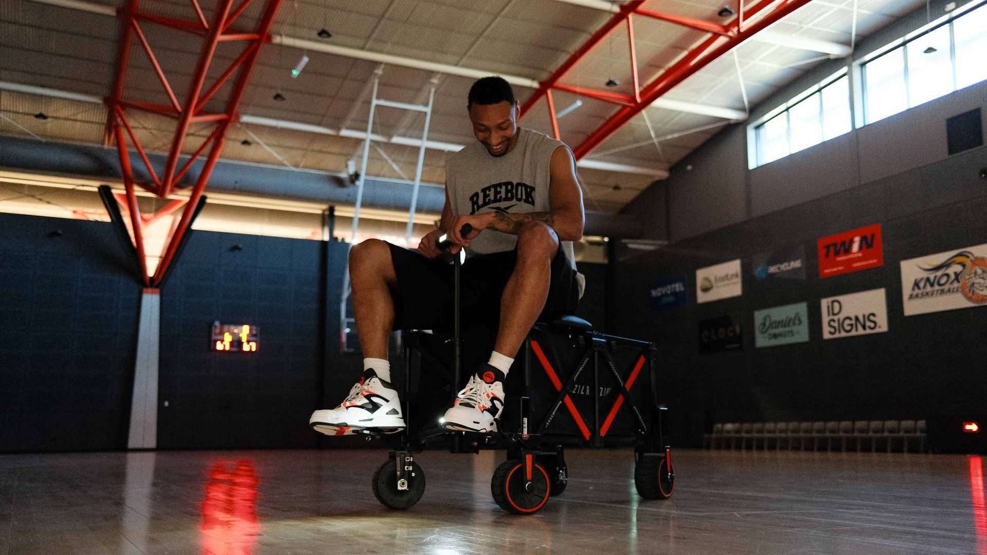 ZIPR production cart on set — professional equipment mobility